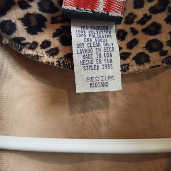 Leopard print crop jacket - M - Picture 4 of 4